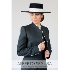 Chaqueta de Corto Señora Imit. Alpaca Azul Marino