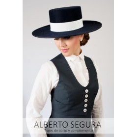 Chaqueta de Corto Señora Imit. Alpaca Azul Marino