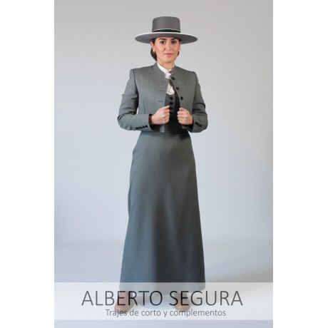 Falda Alpaca Gris Oscuro