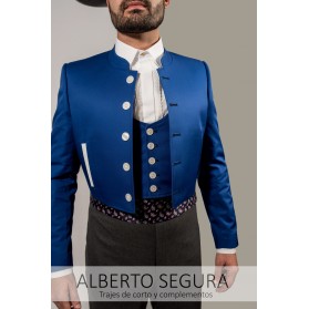 Chaqueta Sarga Azul Eléctrico