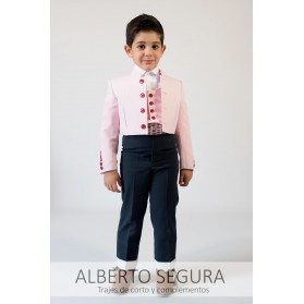 Traje Niño 500 Rayas Rosa