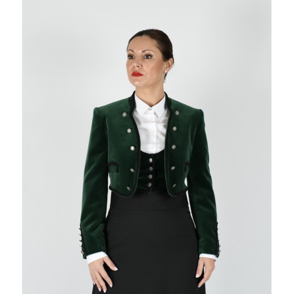 Chaqueta terciopelo verde