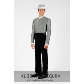 Traje de Corto Alpaca Nacional Gris Claro