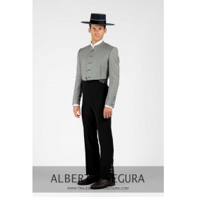 Traje de Corto Fil a Fil Nacional Gris Medio